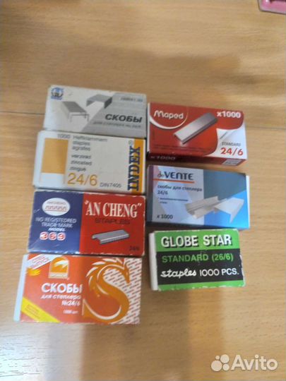 Скобы для степлера канцелярские