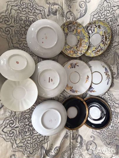 Дес.тарелки,блюдца чайные и коф. Винтаж