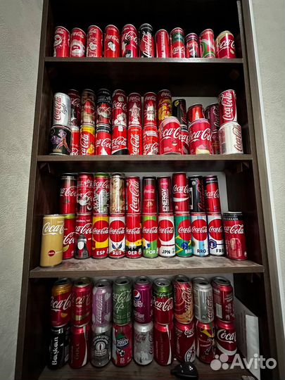 Большая и редкая коллекция банок Coca Cola