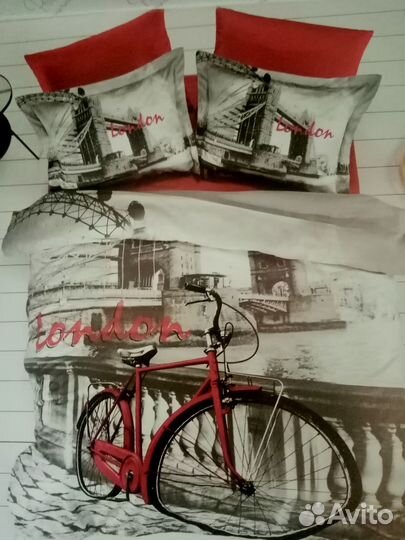 Постельное белье евро новое Турция