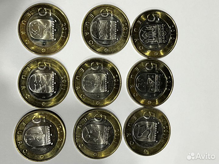 Набор монет 5 евро