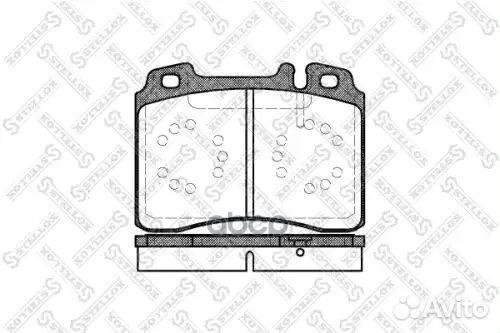 Колодки дисковые п. mb w124 3.2 88-93 перед