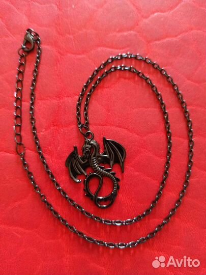 Серьги, кулон, браслет Драконы