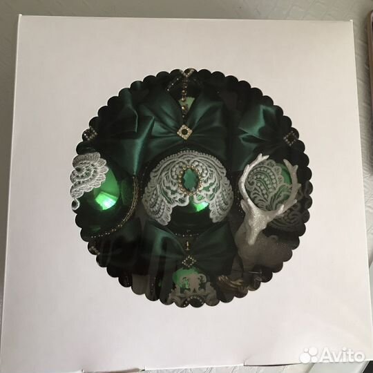 Набор ёлочных шаров с коробкой