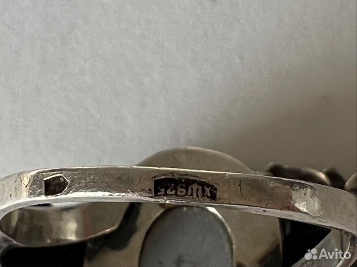 Серебряное кольцо серьги улексит кошайчий глаз