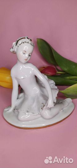 Статуэтка фарфоровая СССР юная Балерина лфз