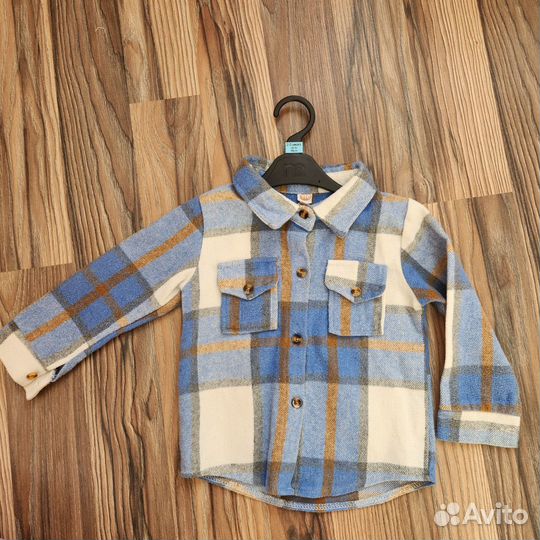 Теплая рубашка для мальчика/девочки