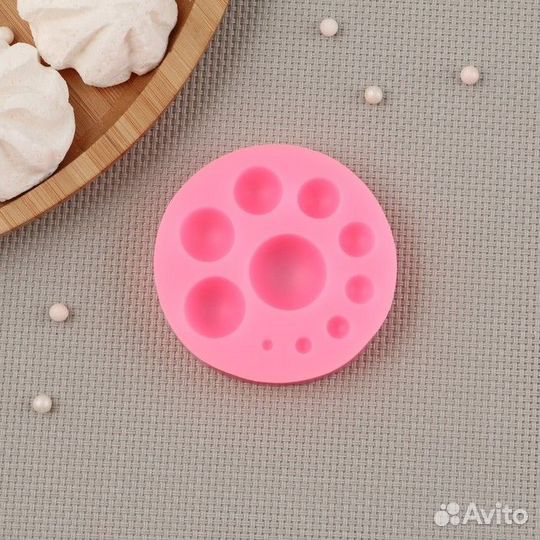 Молд Доляна «Полусфера», 6,56,51,5 см, цвет микс