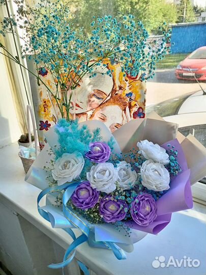 Букеты из конфет и гофрированной бумаги