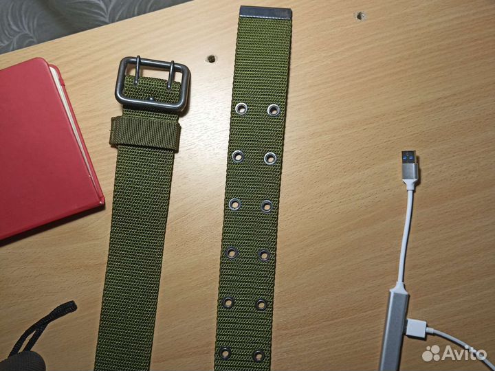 Ремень армейский уставной зелёный