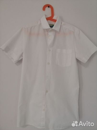 Рубашка белая школьная р. 158