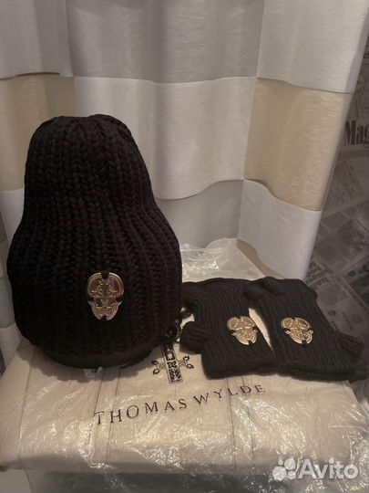 Шапка + полуперчатки