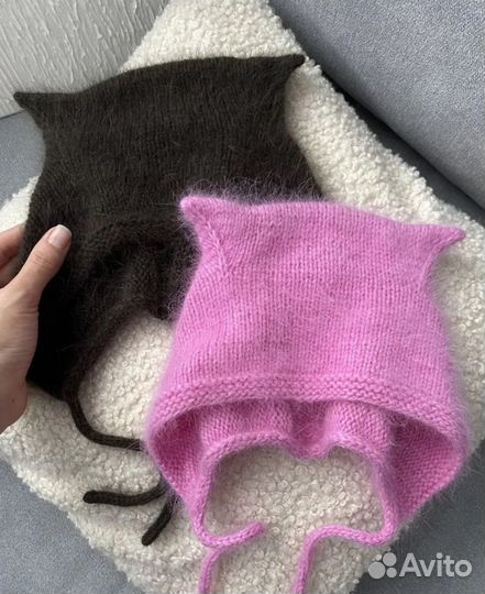 Шапка чепчик с ушками