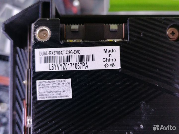 Видеокарта asus AMD Radeon RX5700 8192Gb