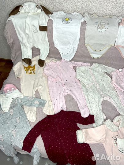 Детские вещи пакетом 62 74 на девочку