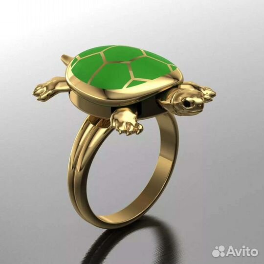 Ювелирное украшение кольцо Черепашка