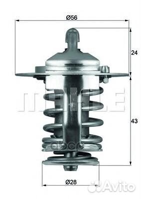 Вставка термостата LCV TX7082 Mahle/Knecht
