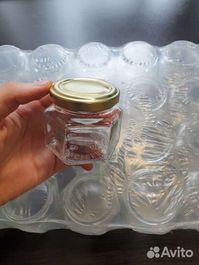 Стеклобанка твист шестигранник 90мл