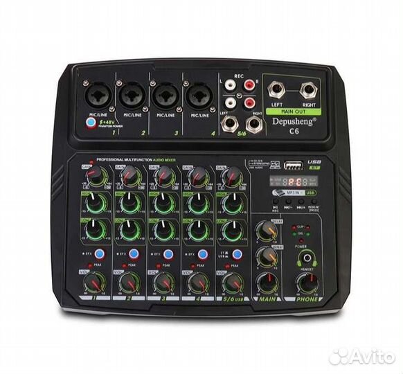 Микшерный пульт Depusheng 6 каналов