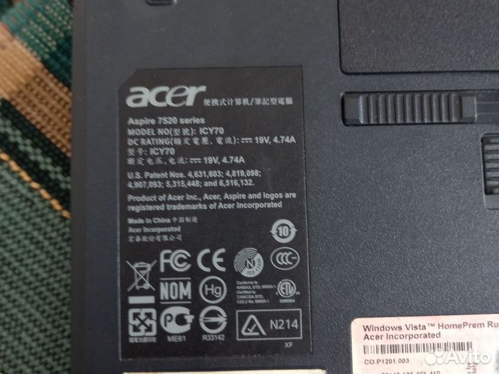 Ноутбук acer
