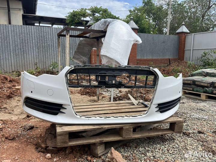 Передний бампер на audi a6 c7 дорест