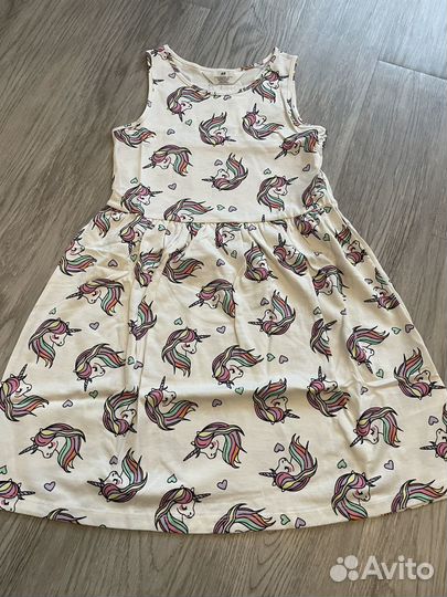Платье для девочки hm 80,86,98,104,110,134