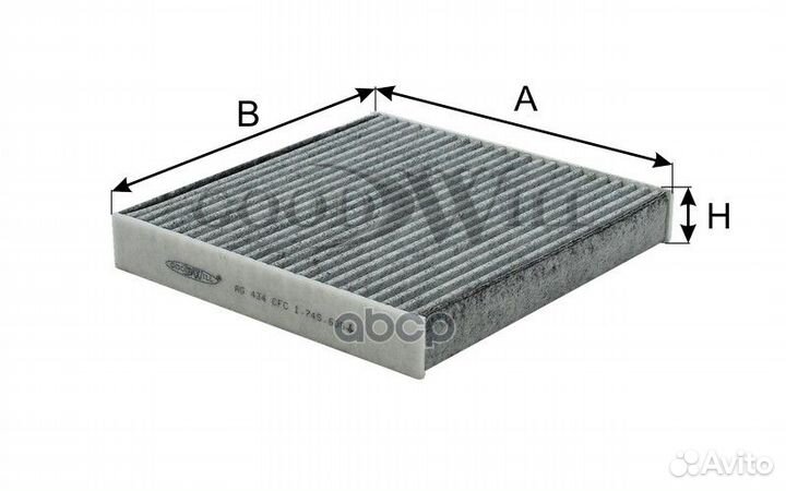Фильтр салона угольный ford Transit 2007 AG434C