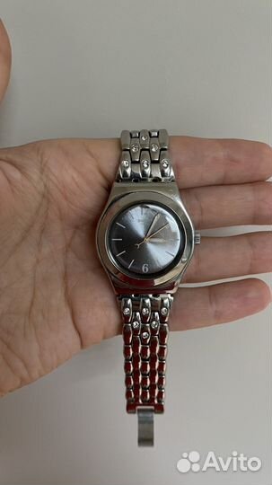 Часы swatch женские с кристаллами Swarovski