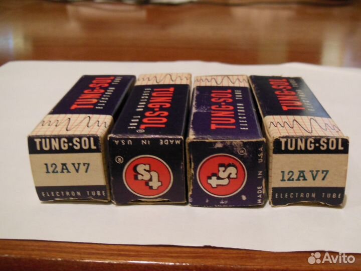 12AV7 Tung-Sol NOS радиолампы США 70г