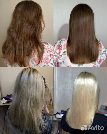 Кератин, ботокс, прикорневой объем