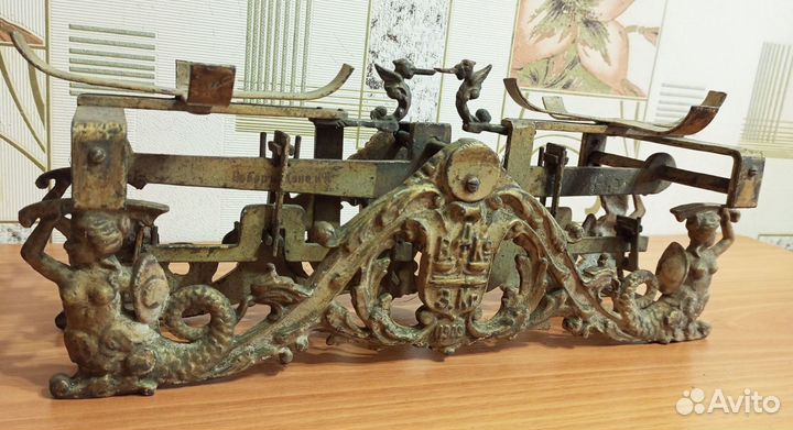 Весы «Веберъ Дене и Ко» 1903г, гири фунтовые