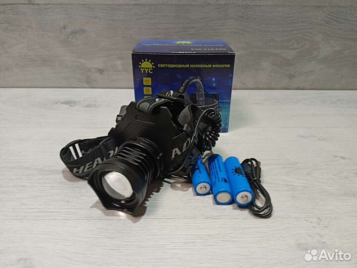 Светодиодный мощный налобный фонарь