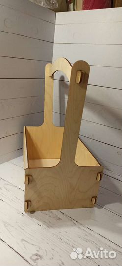 Кашпо корзинка-ящик из фанеры