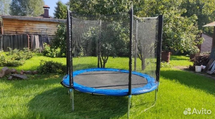 Батут 244 см с сеткой.Для детей.Ижевск.Новый