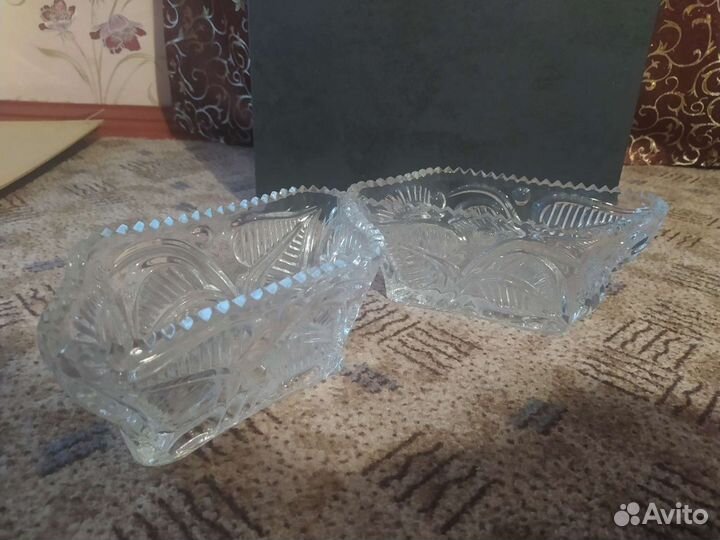 Хрустальная ваза 2 шт