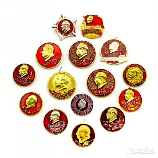 Значки Китай. Мао Цзедун