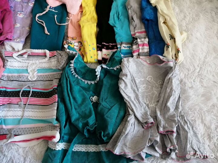 Большой пакет одежды для девочки р. 98