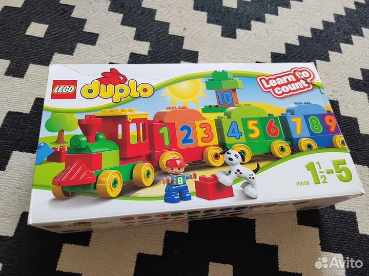 Lego duplo 10558 паровозик счёт до 10