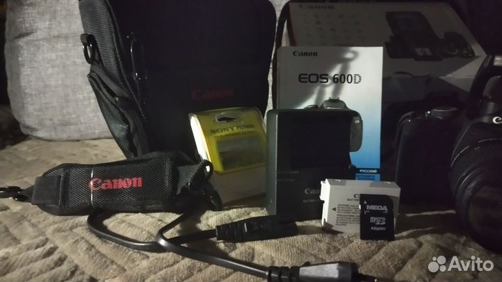 Canon EOS 600D 18-55 IS II kit пробег 3600