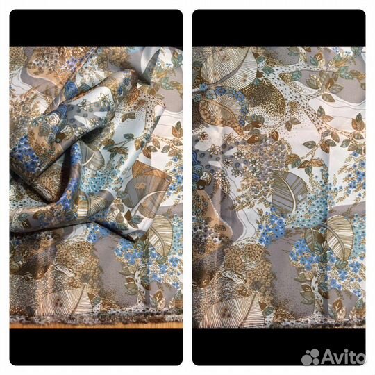 Ткань шелк СССР