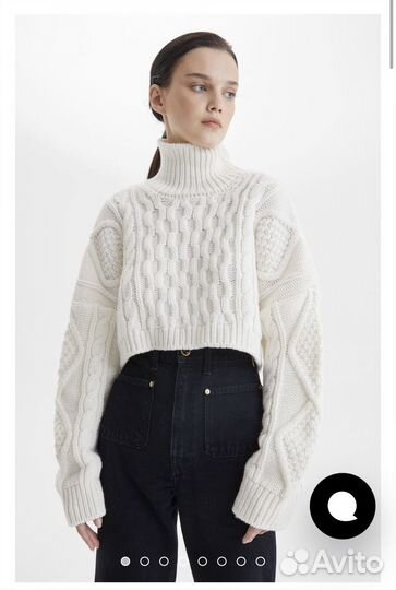 Кроп-свитер Aim clo с аранами