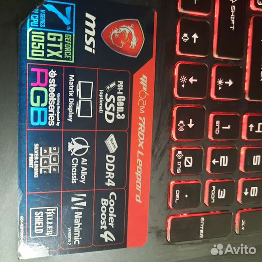 Msi gp62 игровая пушка I5 7300hq Ddr4 16gd 1050 4g