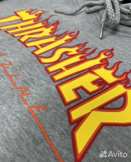 Худи thrasher flame logo