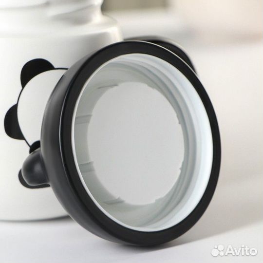 2 шт. Кружка керамическая с пластиковой крышкой 'П