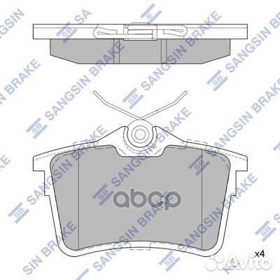 Колодки тормозные задние SP1824 Sangsin brake