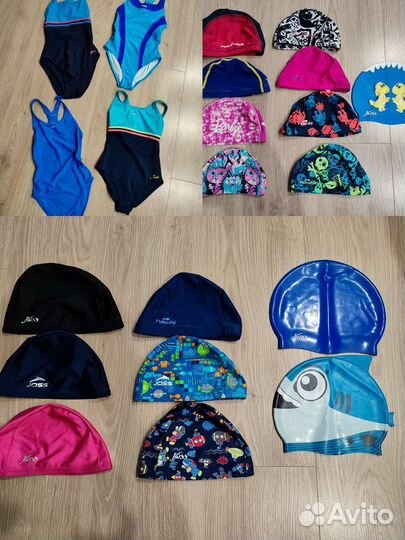 Купальники, шапочки и очки для бассейна