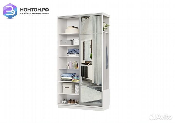 Прихожая-купе Аквила мини белая