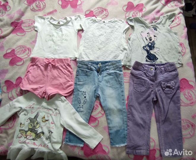 Одежда пакетом для девочки 1-2года