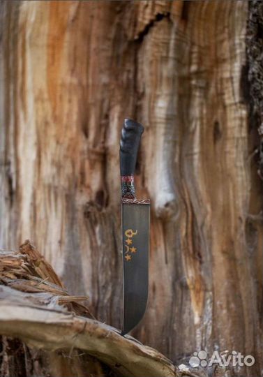 Пчак (узбекский нож) рог парнокопытных с ножнами