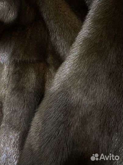 Шуба норковая натуральная, р. 44-46, как новая